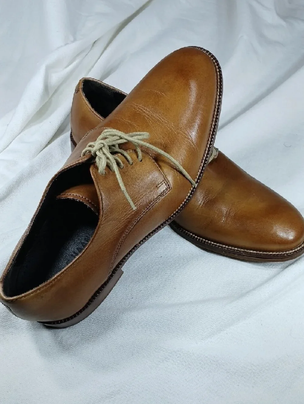 Cole Haan Men's Classic Brown Leather Derby Shoes